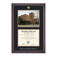 USC Trojans Windsor Bovard Photo 8.5 x 11 Diploma frame BA/MA/PHD
